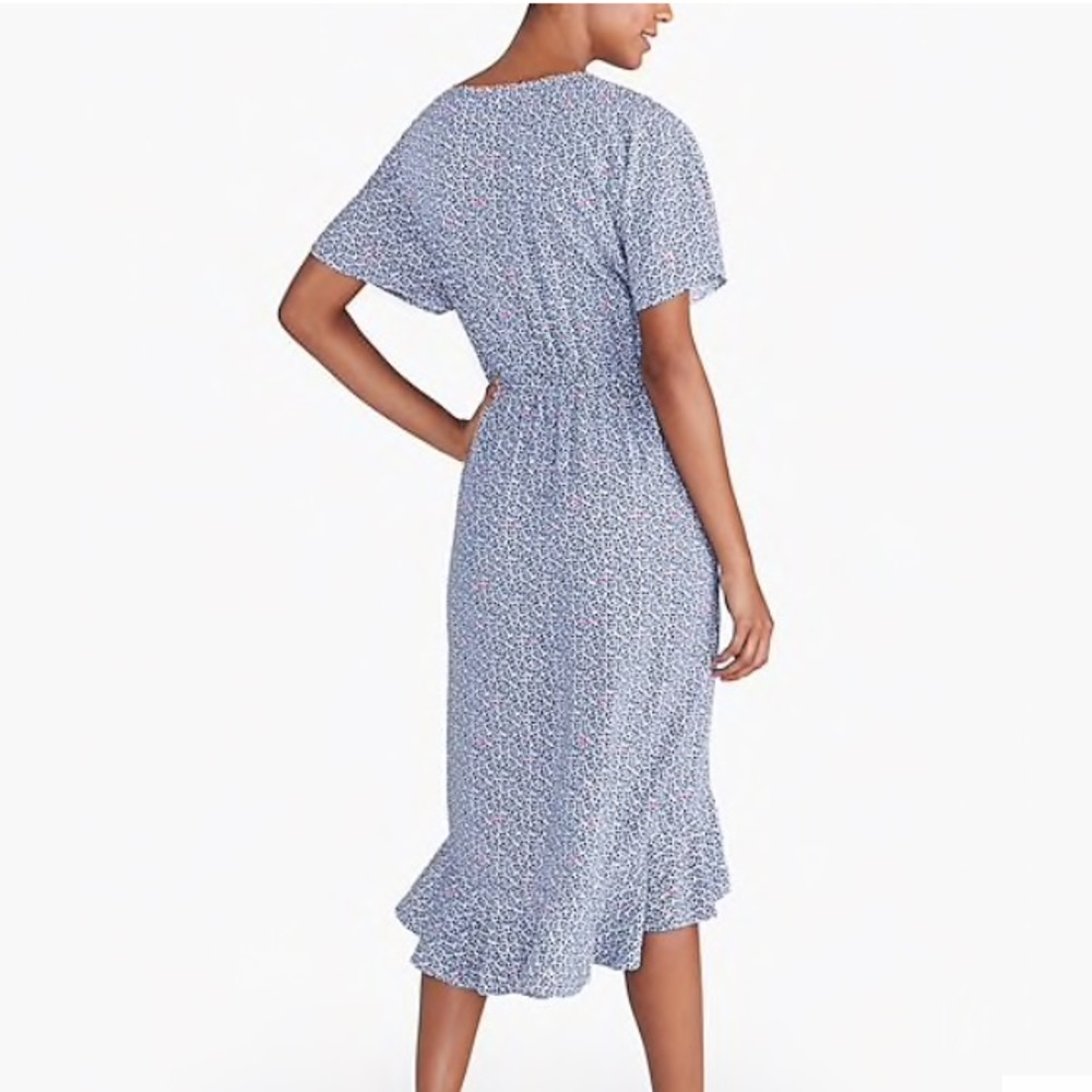 J.Crew Factory High-Low Ruffle Hem Dress. NWT. - Picture 3 of 4